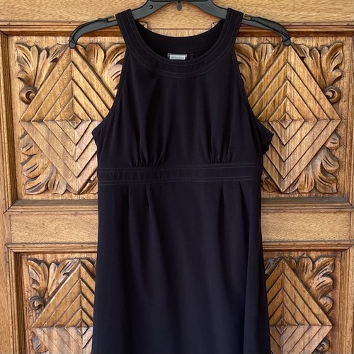 Athleta Sz 6 S Black Sleeveless Dress 
