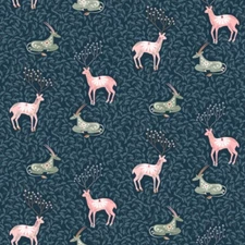 Dear Stella Xanadu ST 2063 Peacock Mystical Creatures Cotton