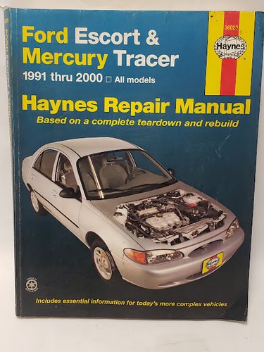 Manual de reparación Haynes 36020 1991-2000 Ford Escort y Mercury Tracer todos los modelos usados - Imagen 2 de 7