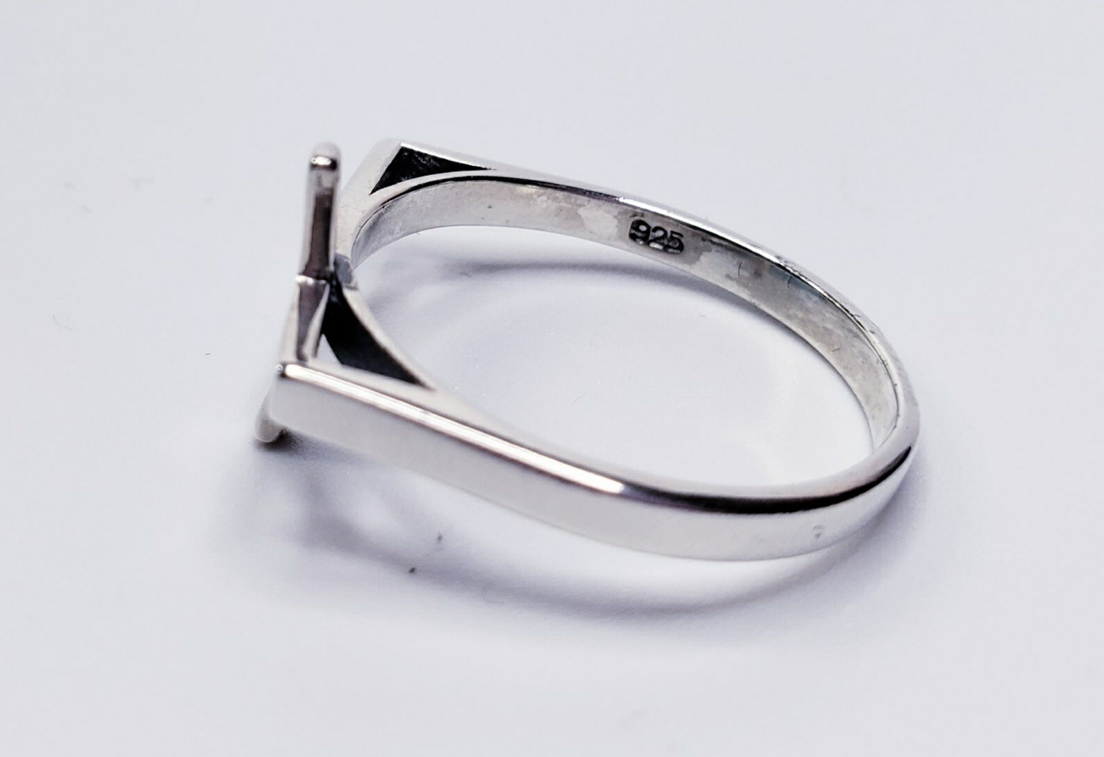925 Sterling Silver Solid Cross Ring Size 10 - image 4