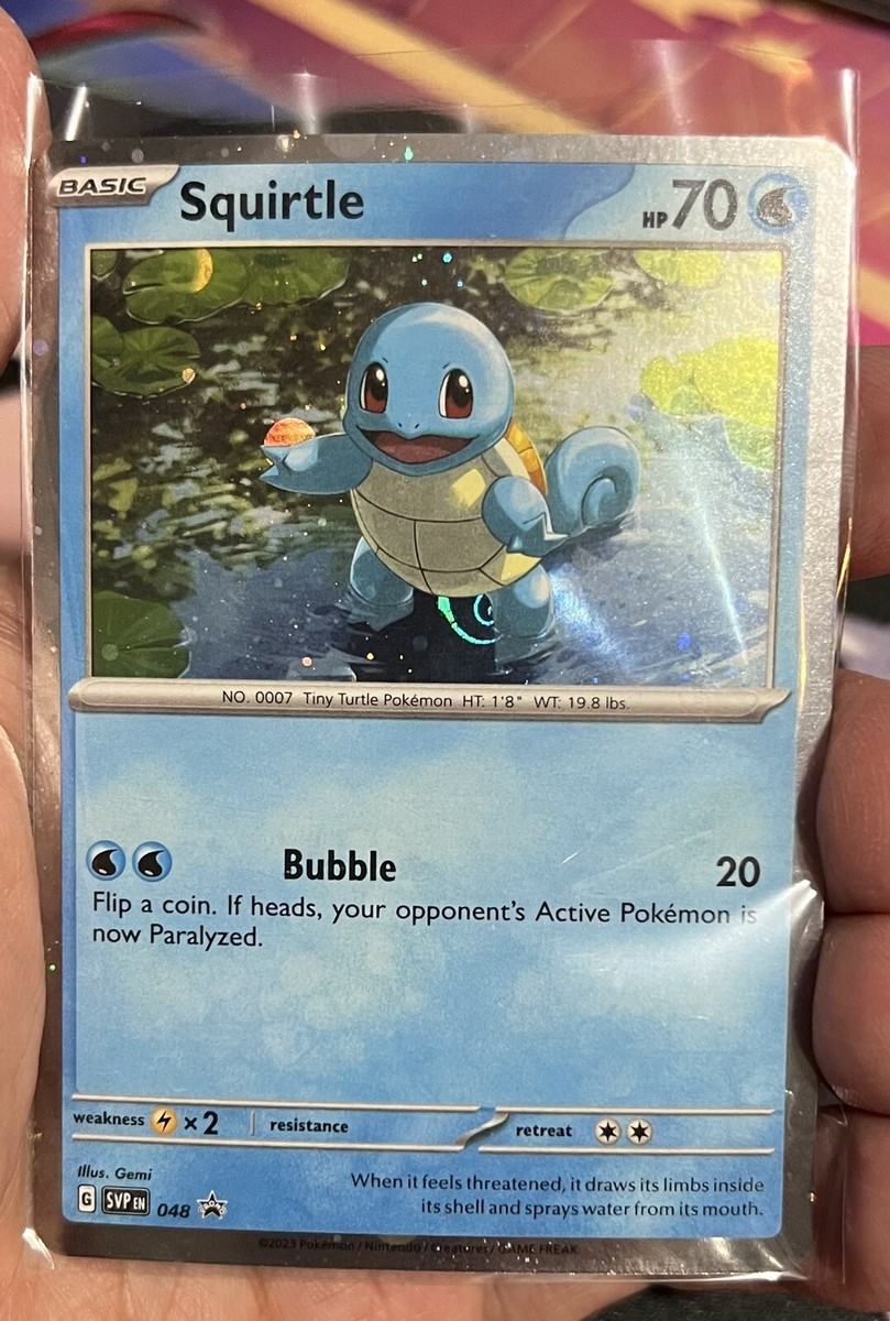 Pokémon 151 Promo Squirtle SVP 048 With Swirl 🌀- He's 💩🌀Into