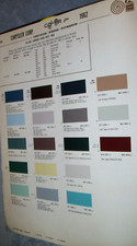 1962 Chrysler Plymouth Dodge car auto MS Paint Chips set