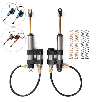 2x 100mm Piggyback Internal Spring Shocks for RC Axial SCX10 Wraith TRX4 CrawlFy