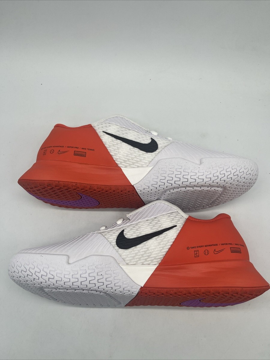 Nike Zoom Vapor Pro 2 HC White/Red Tennis Shoes DR6191-100