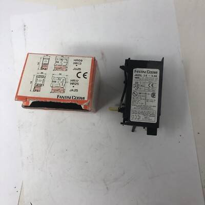 FANTINI COSMI OVERLOAD RELAY JA25-L 600VAC - NOS
