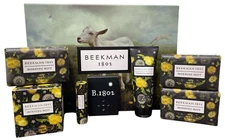 Beekman 1802 Morning Mist Goat Milk Soap Lip Balm Hand Body Cream Hand Gift Set