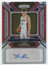 2023-24 Panini Prizm LIAM ROBBINS #SS-BI Red Sensational Signatures Auto RC /99