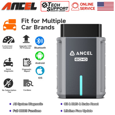 Bidirectional All System OBD2 Scanner Diagnostic Tool Wireless for iOS Android