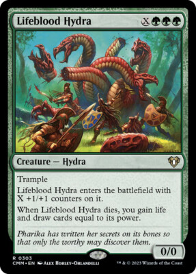 #ad #ad MTG Lifeblood Hydra Commander Masters #303 $3.99