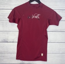 O  Neill RG8 Woman  s eco-series red rash UV guard surf water sport top shirt Sz S