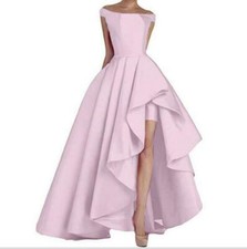 Women's New Off Shoulder Evening Wedding Party Irregular Dress Cocktail Prom