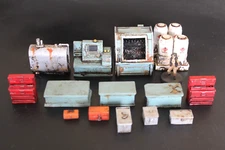 Painted Modern Factory Set  Zombie  Apocalyptic Fallout Scatter Terrain