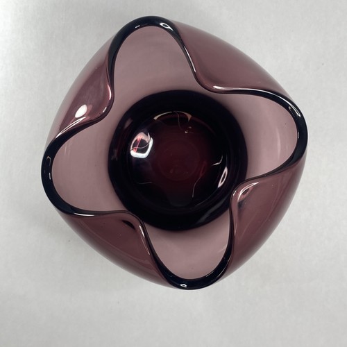 De colección MCM Viking Glass EPIC Amatista Púrpura Rosa Cuenco Cuatro brocas de pulgas lobuladas en fotos - Imagen 8 de 20