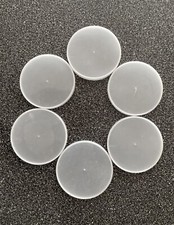 Plastic Clear Pringle Veggie Chip Lids Art Craft Idea 1/2 Doz Furniture Sliders