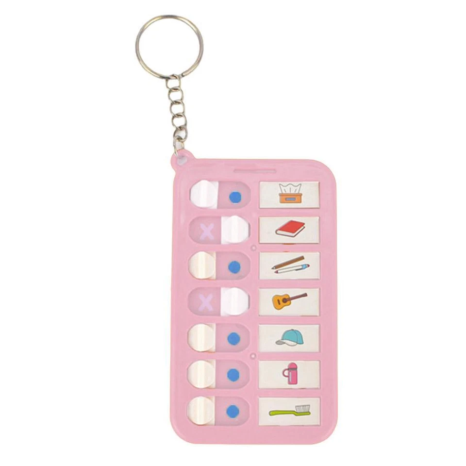 Anti-forgetting Plan Children,s Self-discipline Clock Card Student Message`,.::' - Image 2 of 4