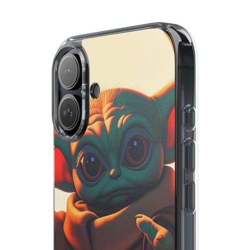 Cute Baby Yoda Clear Phone Case, Mandalorian Gift, Star Wars Case, Geeky Phone - Picture 16 of 124