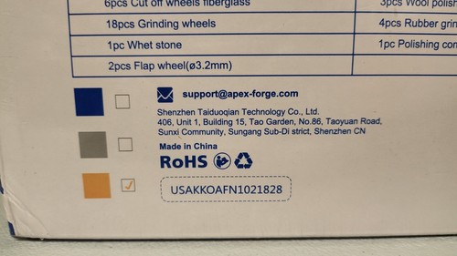Apexforge M0 Rotationswerkzeug Zubehör-Kit 357-teilig 1/8 Zoll (3,2 mm) Durchmesser Schäfte Neu im Karton - Bild 11 von 16