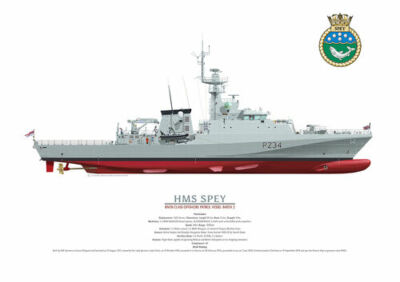 HMS SPEY - A3 size art print