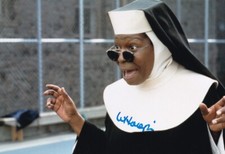 WHOOPI GOLDBERG signed autograph 20x30cm sister act in person autograph COA