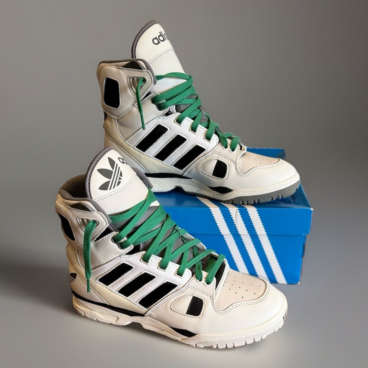 Adidas Torsion Artillery Hi Tops Bill & Ted x Kid Cudi White/Green
