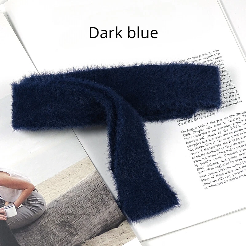 1 pieza Dama Mohair Tejido Faja Cinturón Cintura Con Cordones Cinta Difusa para Bata Abrigo Elegante Foto 4 de 4