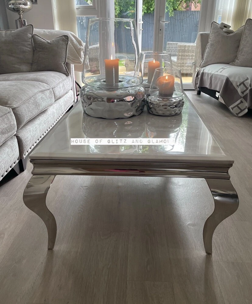 Gray marble 2024 coffee table