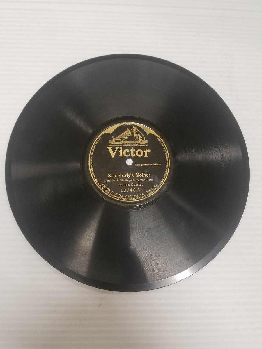 Vintage Victor Record 18746 Sterling Trio/ Peerless Quartet (C7-4