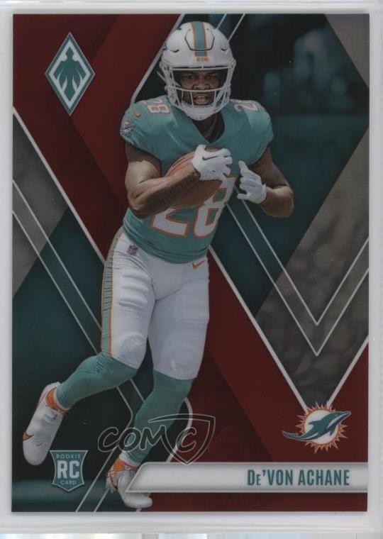 2023 Panini Phoenix Rookies Red /250 De'Von Achane #130 1n86