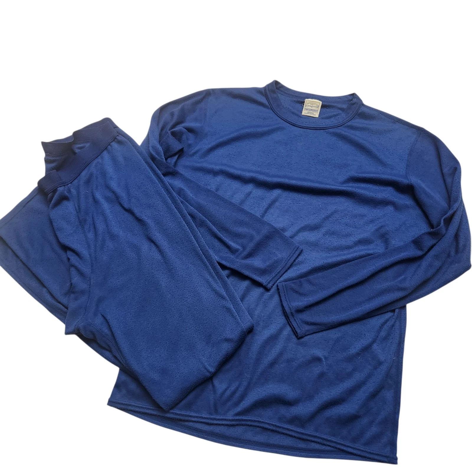 VTG Patagonia Capilene Base Layer Set Top Bottom Shirt & Pants USA Made Medium M