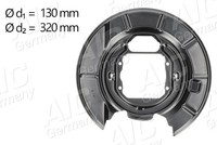 AIC Spritzblech, Bremsscheibe 57131 FüR BMW