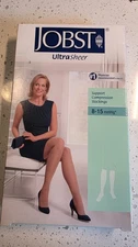 Jobst Ultrasheer Compression Knee High Stockings 8-15mmHg 9.5-11 Classic Black