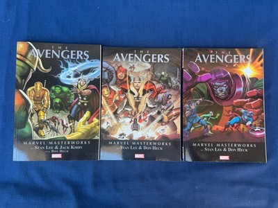 Marvel Masterworks The Avengers Vol 1 -3 TPB Softcover Comic Book Set