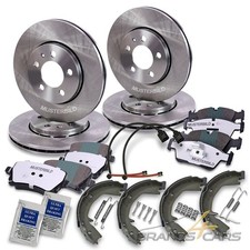 ATEC 4x BREMSSCHEIBE + BREMSBELÄGE + BREMSBACKEN VORNE + HINTEN FÜR BMW 5-ER E34