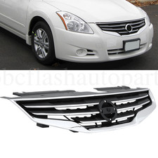 For 2010 2011 2012 Nissan Altima Sedan Front Bumper Upper Chrome Grille Grill