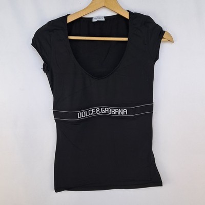 Dolce e Gabbana Black Tank Top Size M Womens