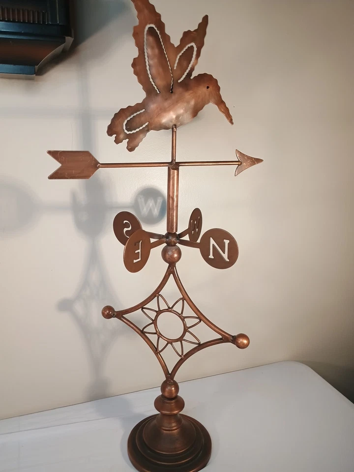 Copper Weathervane Hummingbird 26" Tall - Image 4 of 4