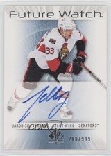 2012-13 SP Authentic Future Watch 288/999 Jakob Silfverberg #228 Auto dk8