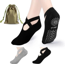 Yoga Socks for Women,Pilates Socks Non Slip Grip Socks Suitable for Ballet,Plast