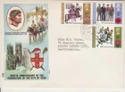 GB Stamps First Day Cover General Anniversaries, rugby, poppy Roman PHILART 1971