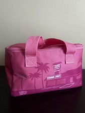 NWT Trader Joe's SMALL PINK INSULATED COOLER TRAVEL LUNCH BEACH TOTE BAG