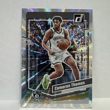 2023-24 Donruss Cameron Thomas Silver Laser Holo #69 Brooklyn Nets 060/149