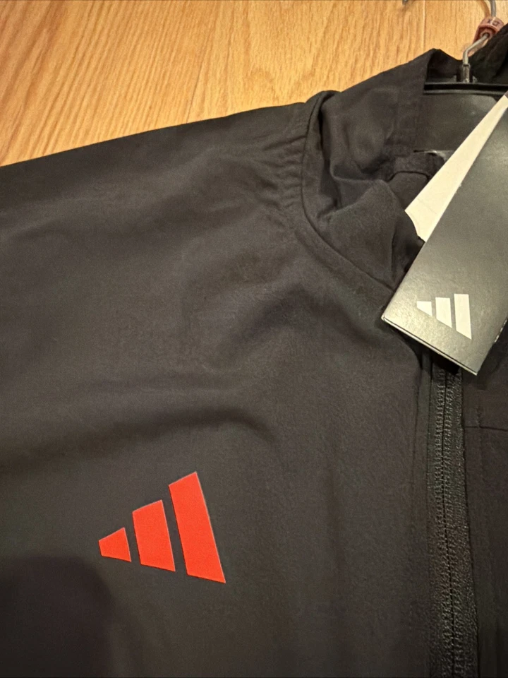 Pullover polar negro Adidas NHL Chicago Blackhawks L/S 1/4 cremallera IP5822 para hombre M’s Foto 4 de 4