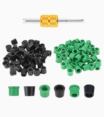 100 PCS HVAC 1/4'' Quick Coupler Charging Gaskets, O-Ring Rubber Seals Gaskets...