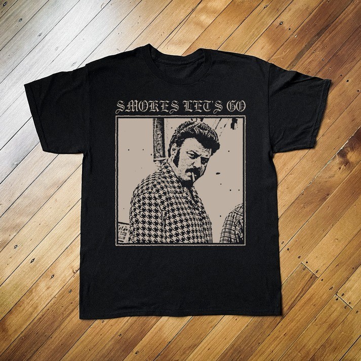 Smokes Let'S Go Ricky Trailer Park Boys GRAPHIC UNISEX T-SHIRT S-5XL