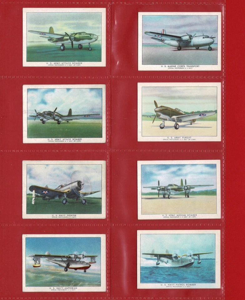 £225 Cat.  1942 MODERN AIRCRAFT - BROWN & WILLIAMSON - Cigarette Card SET (US05) - Image 2 of 4
