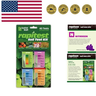 Rapitest Soil  Kit for Gardens, Vegetables, Flowers and Lawns.  designed and ...