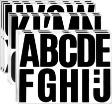 Large Vinyl Alphabet Stickers, 4 Inch Self-Adhesive Poster Letter Stickers