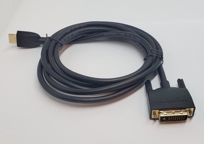 Amazon Basics HDMI to DVI (Male) Adapter Cable, Bi-Directional 1080P, 6 ft/1.8 m