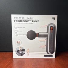 Sharper Image Powerboost Move Massage Gun - 1014502 (3972) New