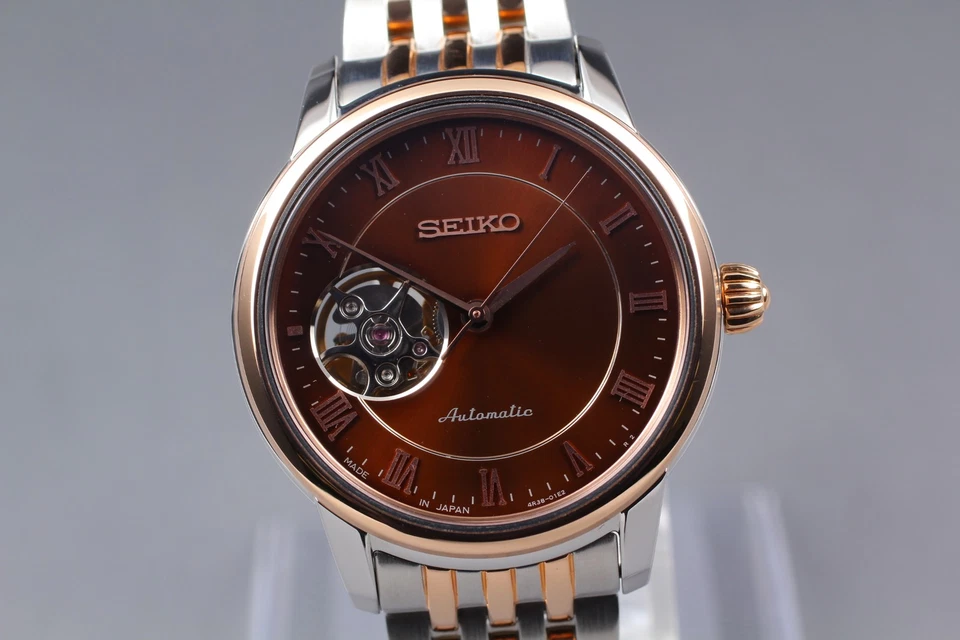 Hecho en JAPÓN [COMO NUEVO] SEIKO PRESAGE Open Heart 4R38-01A0 Reloj Automático Hombre Foto 3 de 4